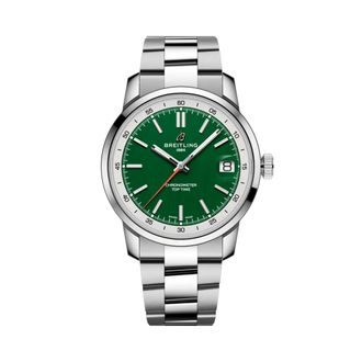 Breitling Top Time Hand Wind Green Dial Mens Watch AB3113A71L1A1