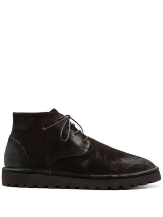 Mars&egrave;ll Sancrispa Alta Pomice ankle boots - men - Calf Suede/Rubber/Calf Leather - 44 - Brown