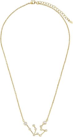 Sterling Forever 14K Cz When Stars Align Constellation Necklace