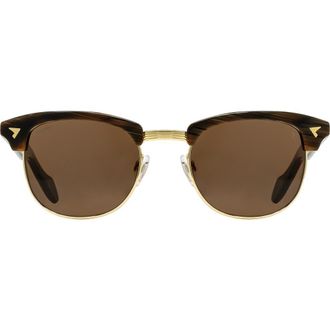 American Optical Sirmont 51mm Wayfarer Nylon Polarized in Chocolate Gold - Bnn-P at Nordstrom