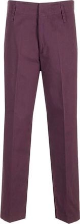 Forte_Forte Chino Broeken - Dames - Chinos - Rood - 2XS - Katoen - Broeken