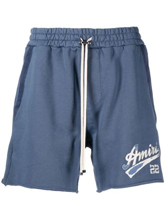 Amiri Shorts met logoprint - Blauw