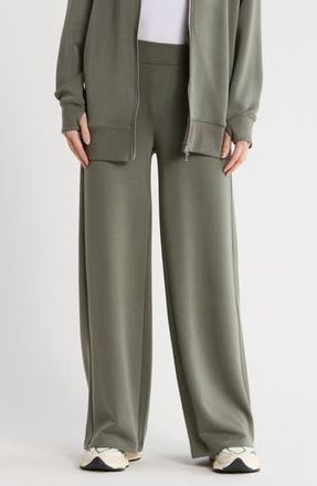 NYDJ Scuba Knit Wide Leg Pants in Heather Olive at Nordstrom Rack, Size X-Small