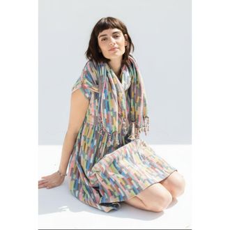 Ace & Jig Alto Souble-sided Scarf with Tassels in Trivia at Nordstrom