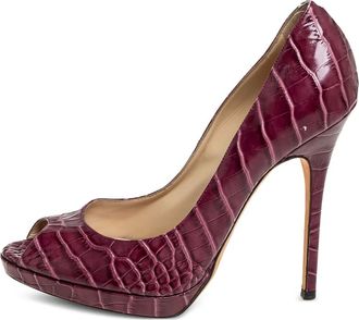 Jimmy Choo London Pumps con effetto coccodrillo 130mm - Rosso