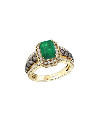 Le Vian Emerald 14K 2.19 Ct. Tw. Diamond & New Emerald Cocktail Ring