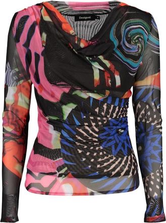 Desigual Galaxia Trui - Dames - Longsleeves - Veelkleurig - S - Leer - Tops