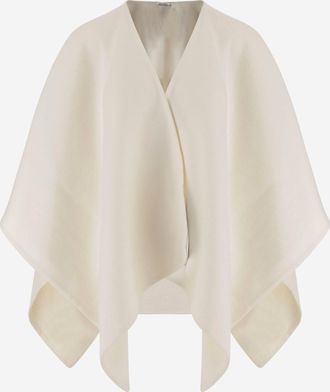 Max Mara Alpaca And Wool Blend Greenhouse Cape