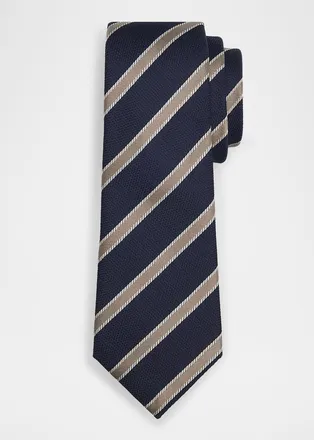 Giorgio Armani Mens Woven Stripe Silk Tie
