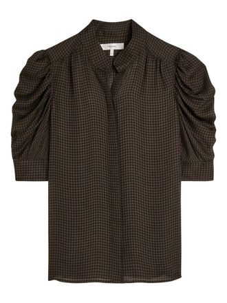 Frame Denim houndstooth-pattern shirt - Brown