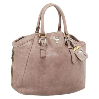 Prada Pre-owned Vintage Hand Bag - Dames - Pre-owned - Roze - Maat: ONE Size Leer