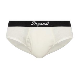 Dsquared2 Ondergoed, Heren, Beige, 2Xl, Katoen, Logo Briefs