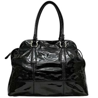 Ferragamo Pre-owned Tote Bag - Dames - Pre-owned - Zwart - Maat: ONE Size Leer