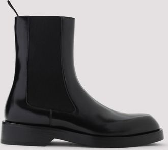 Jil Sander Black Leather Boots