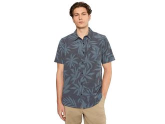 O'Neill UPF Slub Relaxed Short Sleeve Woven Shirt Mens Clothing Black : 2XL, Cotton/Elastane/Polyester