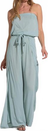 Elan Strapless Wrap Jumper In Teal