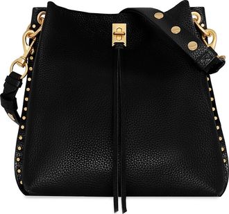 Rebecca Minkoff Darren Leather Shoulder Bag in Black/black at Nordstrom