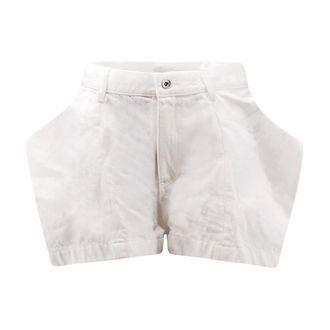 sacai Denim Shorts, female, Beige, Size: S Cotton Shorts