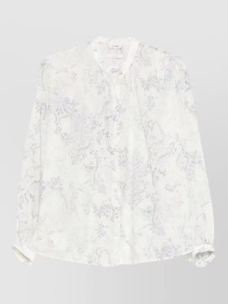 Forte_Forte cotton shirt subtle print button cuffs