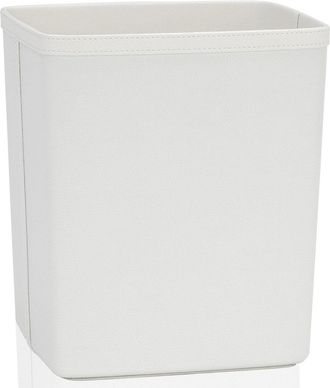 Andrea House Papierkorb Lorry aus hochwertigem Kunstleder - Weiss