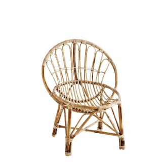 Madam Stoltz Silla de bamb&uacute; beige