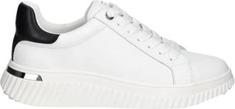 DKNY Lobeco Sneakers - Dames - Sneakers - Wit - 40 EU - Leer - Schoenen