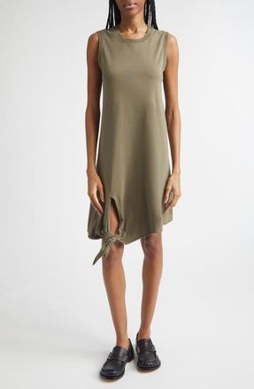 J.W.Anderson Hem Knot Tank Dress in Khaki at Nordstrom, Size Xx-Small