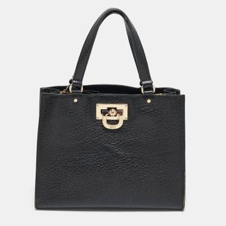 DKNY Dkny Beekman French Black Leather Tote Bag