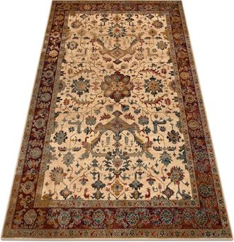 RugsX Alfombra De Lana Polonia Verano Ornamento, Marco Rub&iacute; Claro Red 200x300 Cm