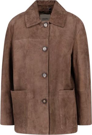 Max Mara Giacca In Suede