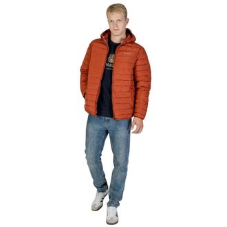 Aquascutum Heren Actief Gewatteerd Jasje (Roest Oranje)