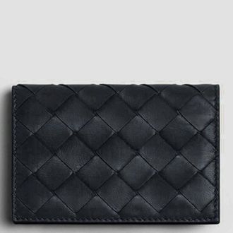 Bottega Veneta Intrecciato Leather Business Card Case