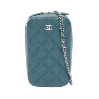 Chanel Pre-owned Matelasse Grained Calf Shoulder Bag - Dames - Pre-owned - Blauw - Maat: ONE Size Leer