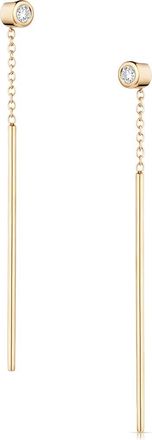 Thatch Marlo Cubic Zirconia Threader Earrings in 14K Gold Plated at Nordstrom