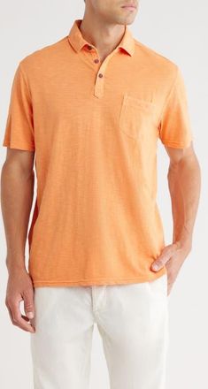 Tommy Bahama Condesa Canyon Organic Cotton Polo Shirt in Morning Grapefruit at Nordstrom, Size Xxx-Large