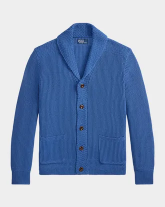 Polo Ralph Lauren Men & apos;s Cotton Shawl-Collar Knit Cardigan