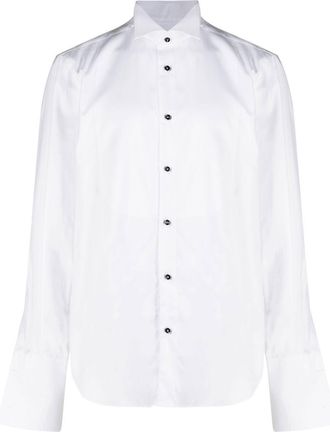 Giuliva Heritage Collection button-down cotton shirt - men - Cupro/Cotton - 48 - White