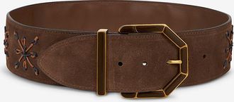 Etro Wildleder Gürtel 6 cm