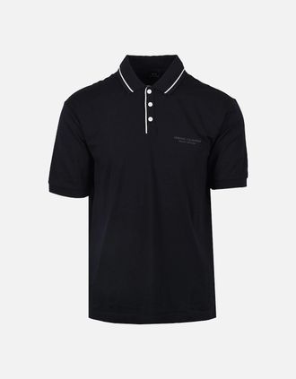 A|X Armani Exchange Mens Armani Exchange Jersey Polo Shirt Deep Navy - Size: 44