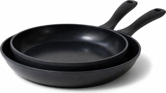 alva Energy 8 & 11 Ceramic Nonstick Frying Pan Set in Black at Nordstrom