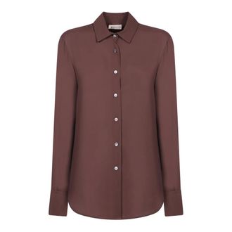 Blanca Vita Shirts, female, Brown, Size: XL Long Sleeve Shirt