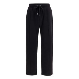 Dolce & Gabbana Pantalones de felpa francesa con placa de logo - Trousers - Hombre - Negro - M