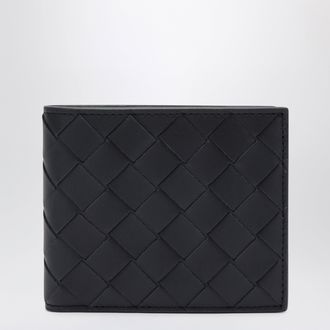 Bottega Veneta Night blue/grey Intrecciato bi-fold wallet