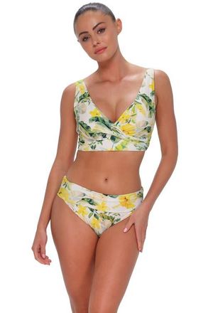Sunsets Elsie Bikini Swimsuit Top - F Cup in Isla Soleil Crepe at Nordstrom, Size 32