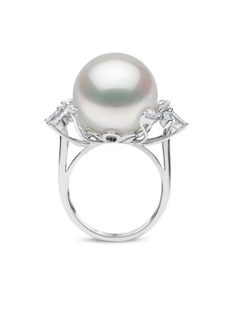Yoko London Duchess diamond and pearl ring - Argento