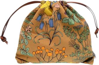 Loewe Brown Canvas Pouch (Pre-Owned)