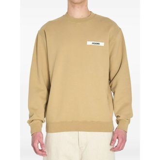Jacquemus Heren, Sweatshirts & Hoodies, Beige, Maat: S Katoen