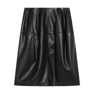 Toteme Sculptural Skirt - Dames - Rokken - Zwart - Maat: XS Leer