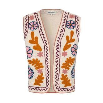 Lollys Laundry Gilets - Dames - Pakken - Beige - Maat: 2XL