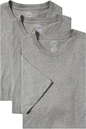 Brooks Brothers Katoenen T-shirts met ronde hals - Pak van 3 - Heren - T-shirts - Grijs - 2XL - Katoen - Tops
